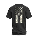 Future Looks Bright Black VT Lion Shield Flag Short Sleeve T-Shirt