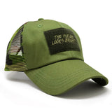 Future Looks Bright Army Green Camo Trucker Patch Snapback Hat