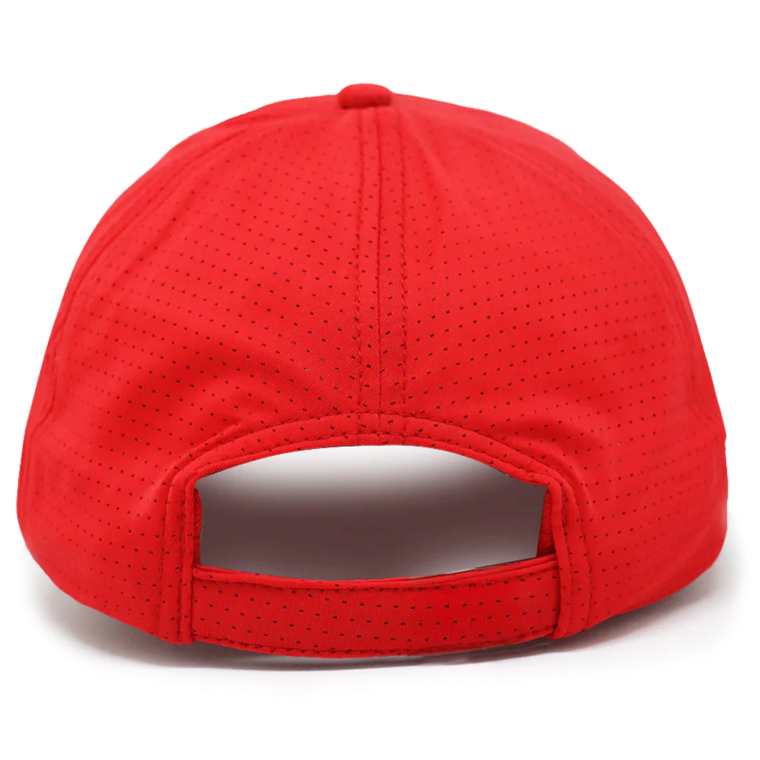 VT Shield Future Looks Bright Red Velcro Performance Perforated Hat