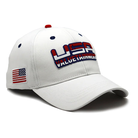 Future Looks Bright USA Valuetainment Rubber Patch White Snapback Hat