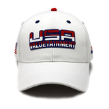 Future Looks Bright USA Valuetainment Rubber Patch White Snapback Hat