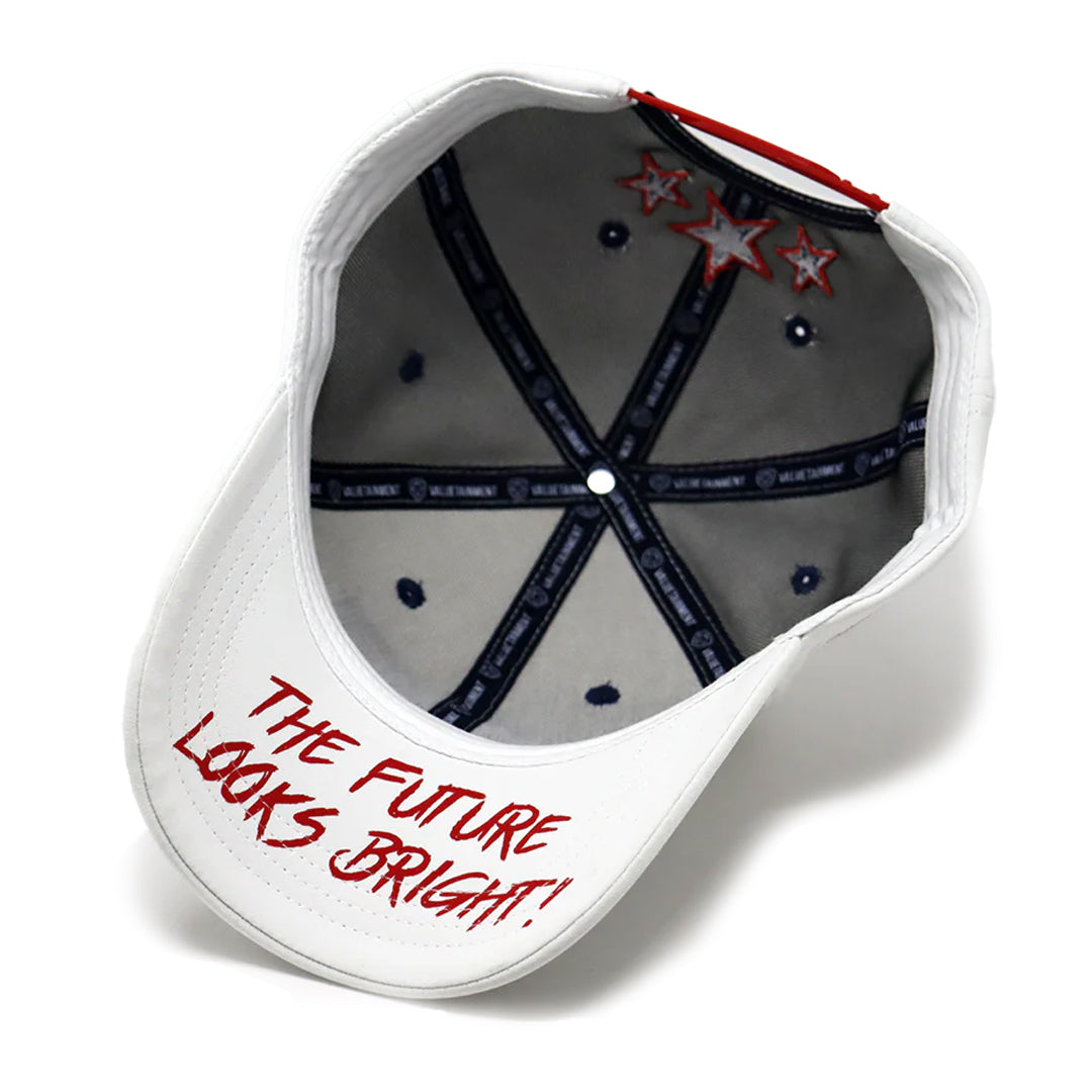 Future Looks Bright USA Valuetainment Rubber Patch White Snapback Hat