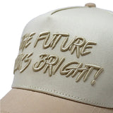 Future Looks Bright Beige Snapback hat