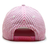 VT Shield Future Looks Bright Pink Gingham Check Snapback Hat