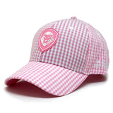VT Shield Future Looks Bright Pink Gingham Check Snapback Hat