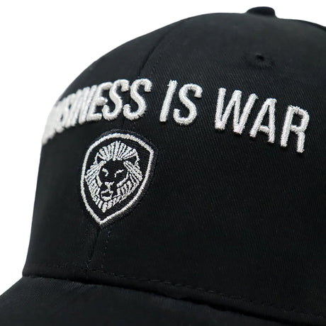 Business is War Silver and Black Snapback Hat