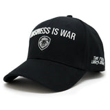 Business is War Silver and Black Snapback Hat