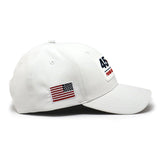 Future Looks Bright 45-47 Inauguration White Snapback Hat