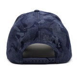 VT Shield Logo Future Looks Bright Blue Camo Textured Snapback Hat