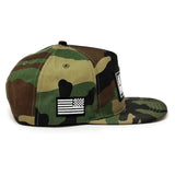Angry Patriot Patch Flat Bill Snapback Hat