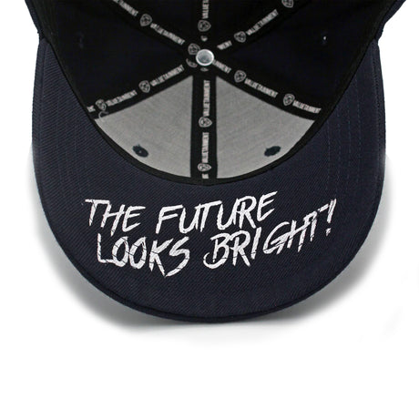 VT Shield Logo Future Looks Bright Navy Snapback Hat