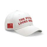 The Future Looks Bright White Election Snapback hat