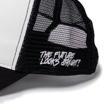 The Future Looks Bright Trucker Hat - Black & White