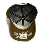 VT Shield Logo Future Looks Bright Camo Brown Snapback Hat
