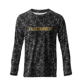 Lion Shield Charcoal Grey Performance Long Sleeve T-Shirt