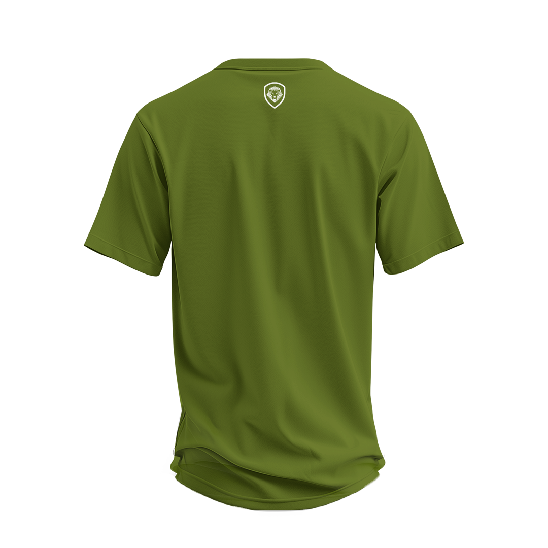 Future Looks Bright Premium Curved Hem Green and White Short Sleeve T-Shirt