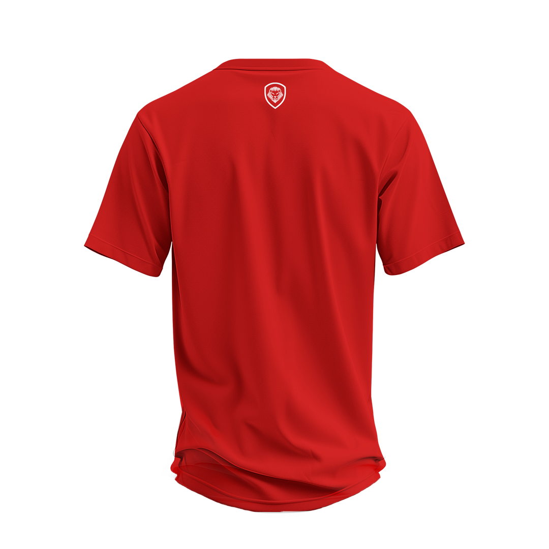 Future Looks Bright Premium Curved Hem Red Short Sleeve T-Shirt