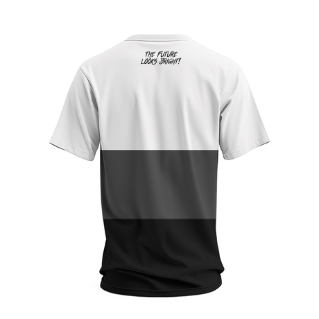 Future Looks Bright Lion Shield White Tri Color Premium Short Sleeve T-Shirt