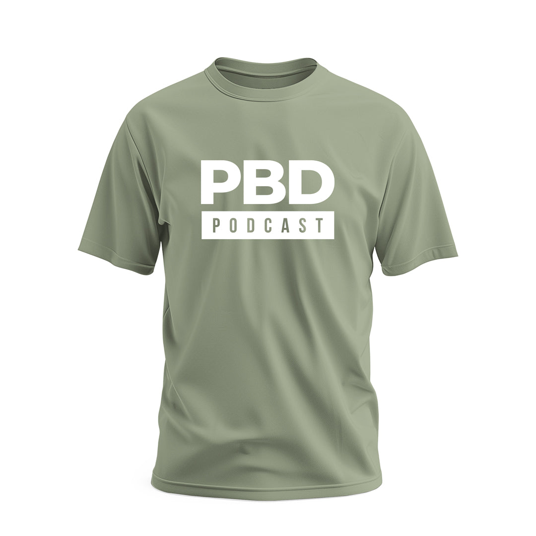 PBD Podcast Army Green Short Sleeve T-Shirt