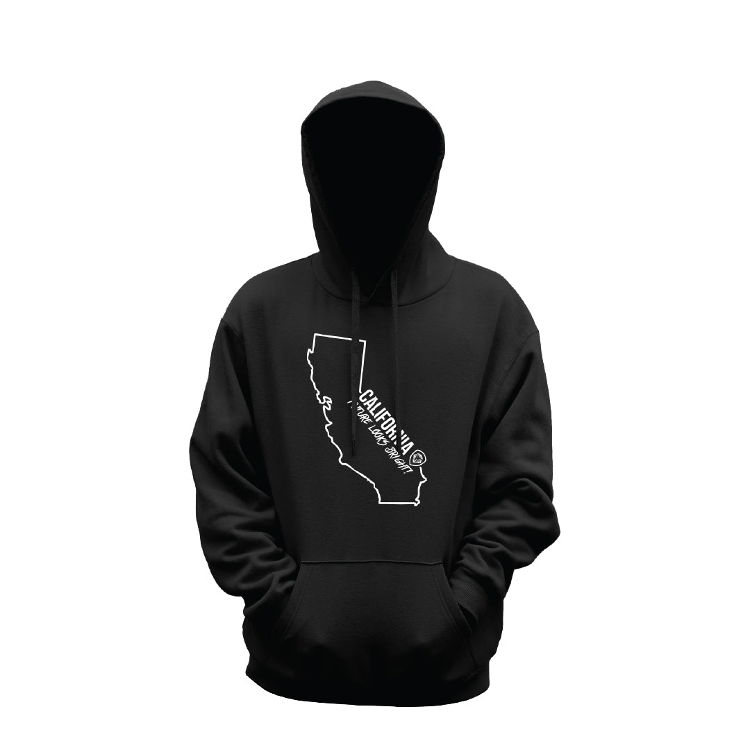 Future Looks Bright California State Black Hoodie