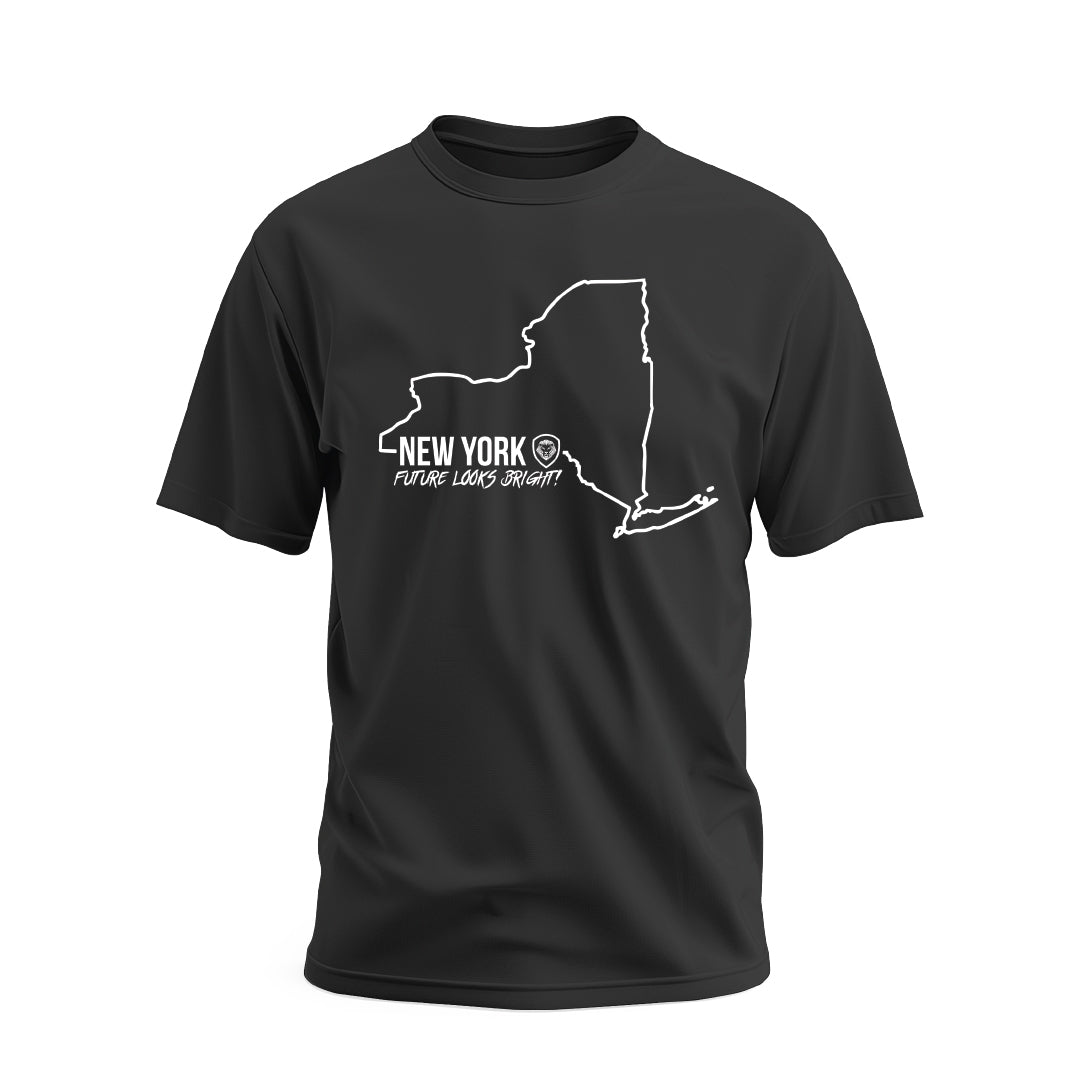 Future Looks Bright New York State Short Sleeve T-Shirt