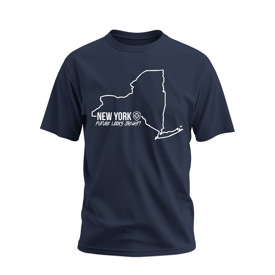 Future Looks Bright New York State Short Sleeve T-Shirt