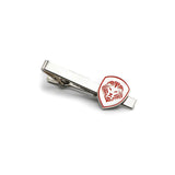 Lion Shield Valuetainment Red & Silver Cufflink & Tie Bar Set
