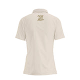 Women's Lion Shield Coconut Cream Performance Short Sleeve Polo