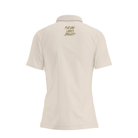 Women's Lion Shield Coconut Cream Performance Short Sleeve Polo
