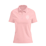 Women's Lion Shield Blush Performance Short Sleeve Polo