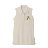 Women's Future Looks Bright Solid Coconut Cream Performance Sleeveless Polo