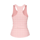 Women's Future Looks Bright Blush Lion Pattern Print Performance Midi Tank