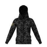 Lion Shield Charcoal Grey Performance Full Zip Hoodie