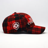 Merry Christmas Red and Black Buffalo Plaid Snapback Hat