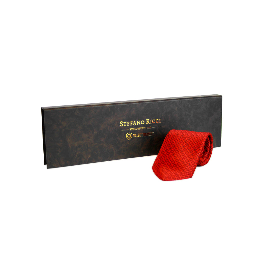 Limited Edition - Valuetainment x Stefano Ricci Red & Black Luxury Tie (1 of 50)