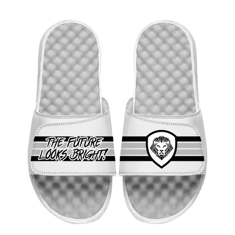 Future Looks Bright Tri Color Stripes Comfort Slides