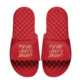 Future Looks Bright Lion Legacy Red & Gold Comfort Slides