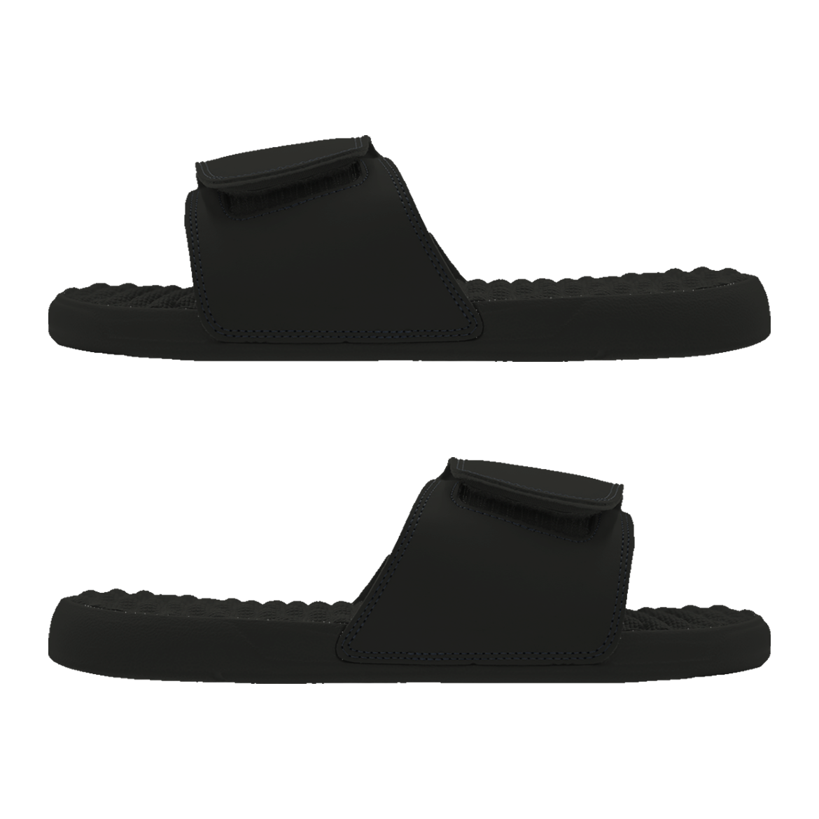 Future Looks Bright Lion Shield Black and White Comfort Slides