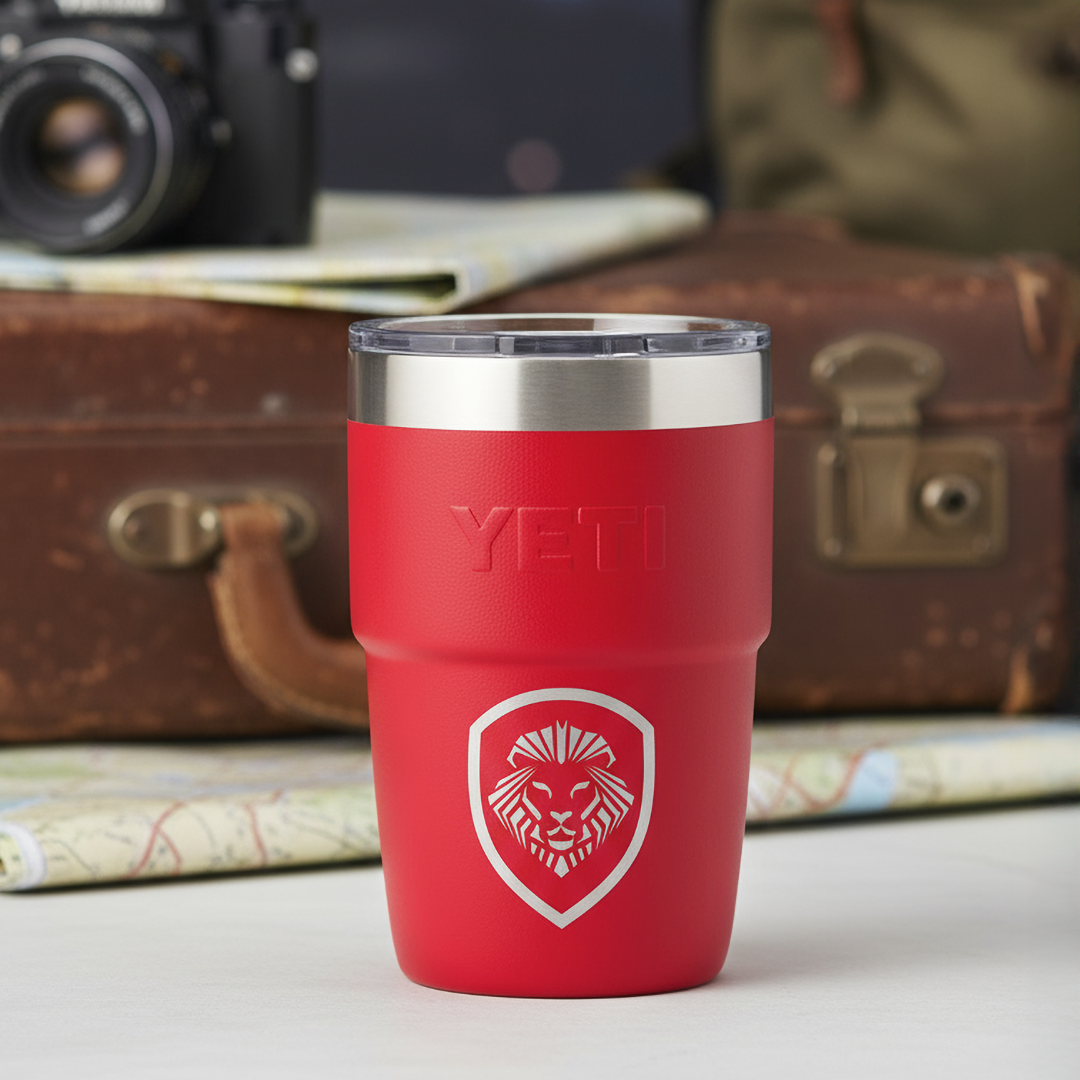 Future Looks Bright Valuetainment Red YETI Rambler 8 oz
