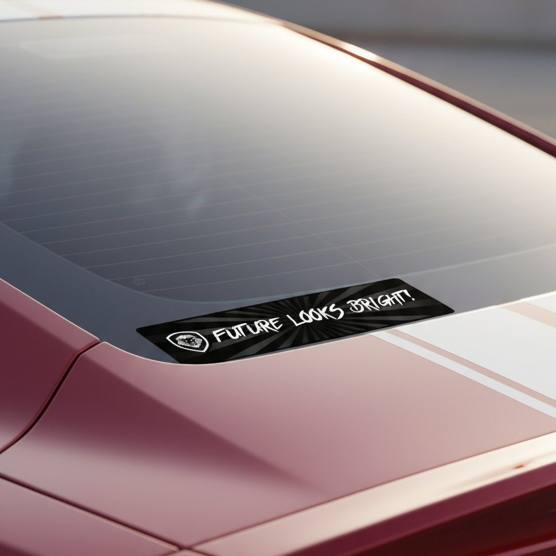 Future Looks Bright Bumper Sticker 12"x3"