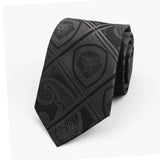 Valuetainment Soft Black Premium Tie and Pocket Square Set