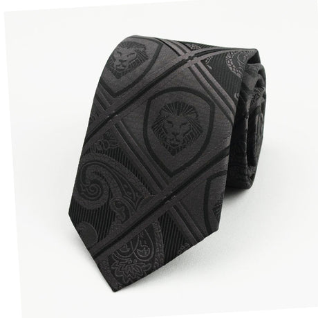Valuetainment Soft Black Premium Tie and Pocket Square Set