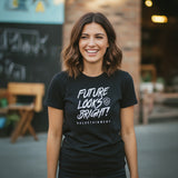 Women's Future Looks Bright Premium Black Short Sleeve T-Shirt